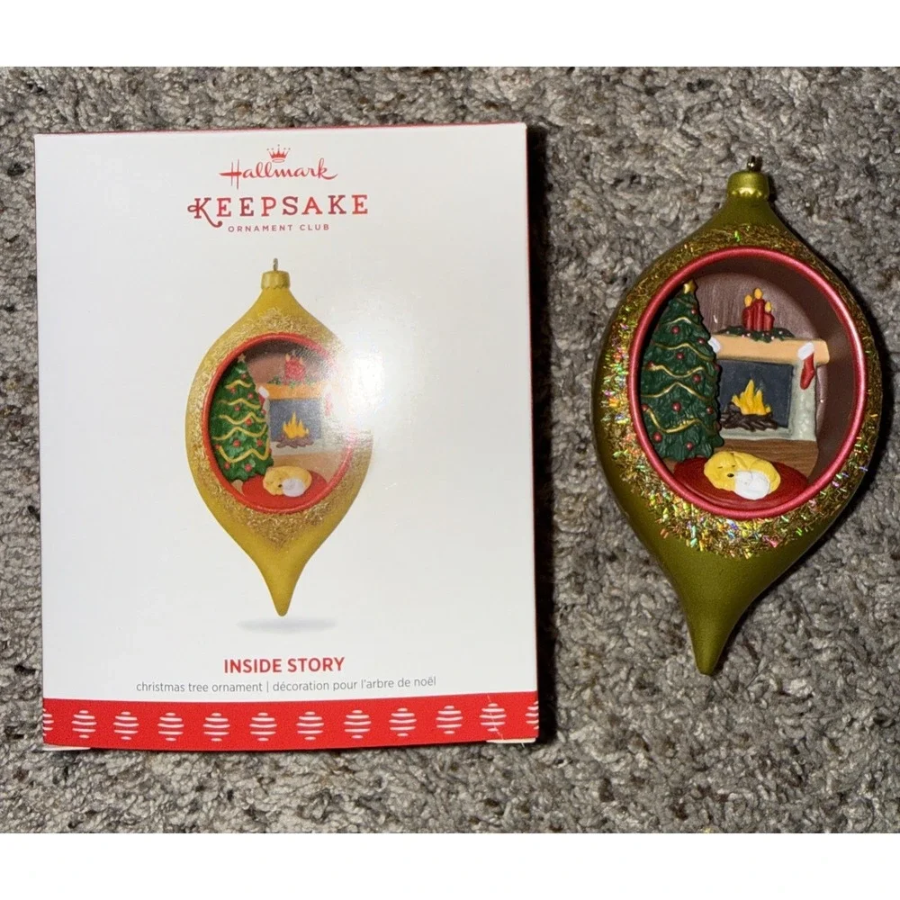 Hallmark 2017 Inside Story #2‎ in Series KOC Club Exclusive Ornament Dog